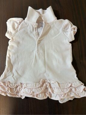 Ralph Lauren Pale Pink Ruffle Polo dress